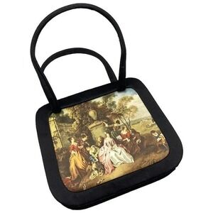 Vintage French Romantic Inspired Handbag Purse 1950s Picture Scene